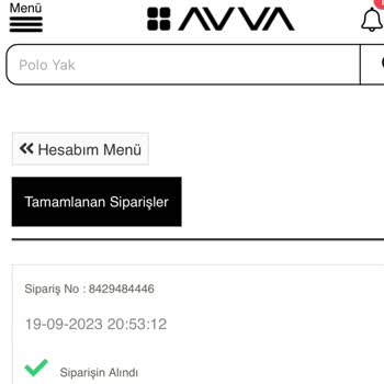 Avva Online Sipariş Sorunu
