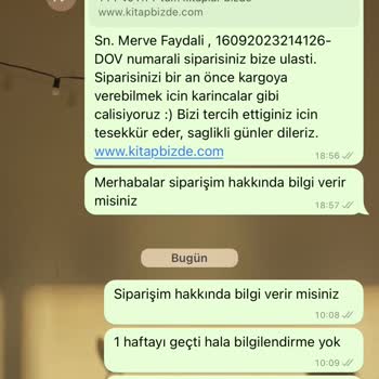 Kitapbizde.com Siparişim Gelmedi Ve Konuyla İlgili Bilgi Alamıyorum