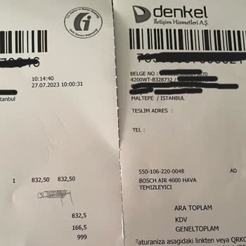 Bosch Air 4000 Cihazda Koku Sorunu