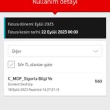Vodafone C_Mop_Sigorta Bilgi Ödemesi