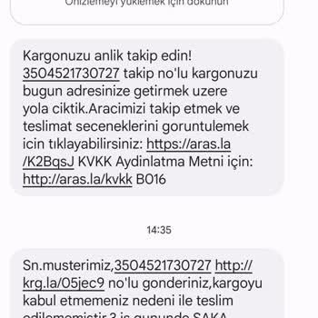 Aras Kargo Kargo Teslim Edilememesi
