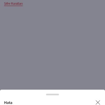 Vodafone Pay Şifre Yenileme Sorunu