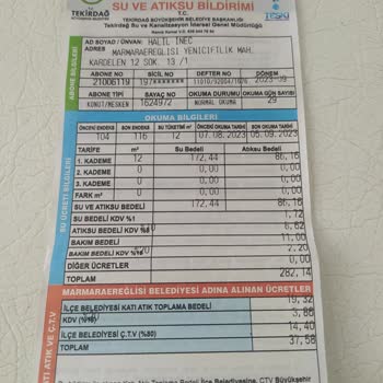 Tekirdağ Büyükşehir Belediyesi Vidanjör Yoğunluğu Varmış Nerede Yok