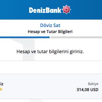 Denizbank Döviz Hesabi Kullanılabilir Bakiye