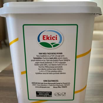Ekici Peynir Tuzsuz Ve Kötü Tat