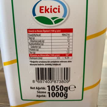 Ekici Peynir Tuzsuz Ve Kötü Tat