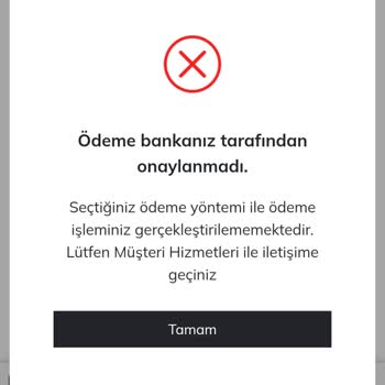 DeFacto İnternet Siparişi Ödeme Hatası