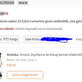 Trendyol İade Satış İptali