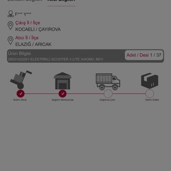 Horoz Lojistik Elazığ İade Sorunu