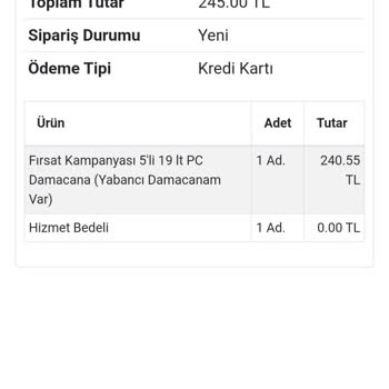 Abant Su Abantsu Teslimat Yapılmaması