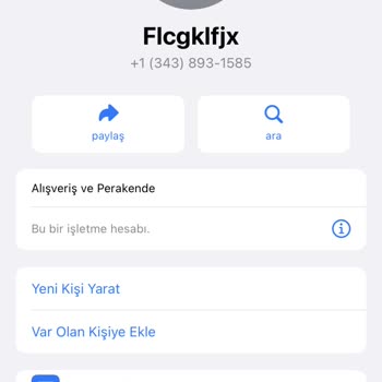 WhatsApp'tan Bilinmeyen Numaradan Gelem Mesaj