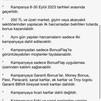 Garantibankası Kampanya Bonus'UNU Vermiyor