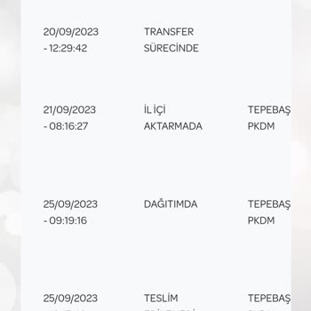 PTT Kargo Teslim Edilmedi