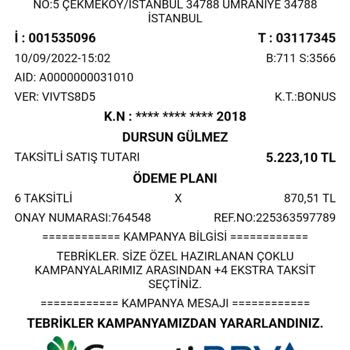 Beylikdüzü Koçtaş Garanti Kapsamını Kabul Etmemektedir