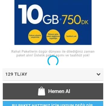 Turkcell'de İstediğim Paketi Yaptıramıyorum
