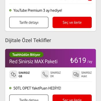 Vodafone Yeni Tarife Zammı