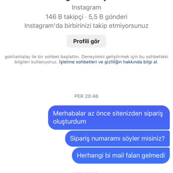 Gökhan Talay Siparişim Hakkında Bilgi Alamıyorum