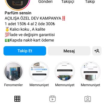 Parfumsensin (Instagram) Ürünler Çok Kötü