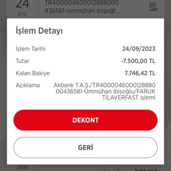 Akbank Yanlış Hesaba Para Gönderdim