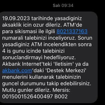 Akbank ATM Vermediği Parayı Hesaptan Kesti