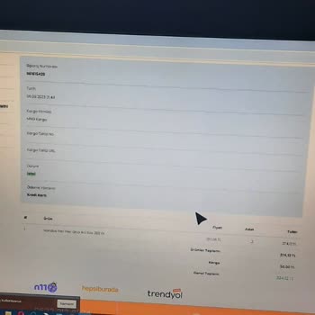 Siparişim Ve Para İadem Ortada Yok