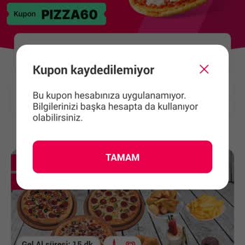 Yemeksepeti Sitesinde Hiçbir Kupon Kodunu Kullanamıyorum