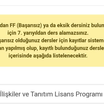 Atatürk Üniversitesi Alttan Dersim Olduğu İçin Dönem Derslerimi Seçemiyorum