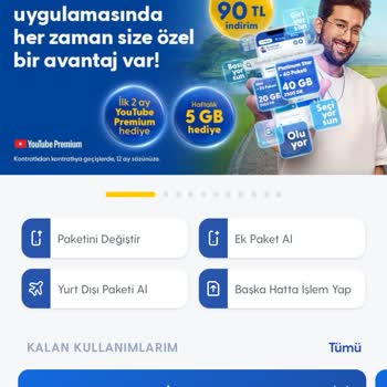 Turkcell Ücretsiz Ve Hakkım Olan Paketimi Vermedi.