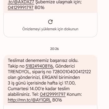 MNG Kargo Eve Gelmeden Teslimat Başarısız Diyor