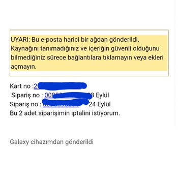 Watsons Sipariş İptalinin Asla Sağlanmaması