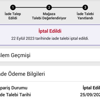 Altınyıldız İade Talebimi Reddetti