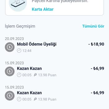 Turkcell Paycell Hattımdan Haksiz Para Çekimi Yaptı