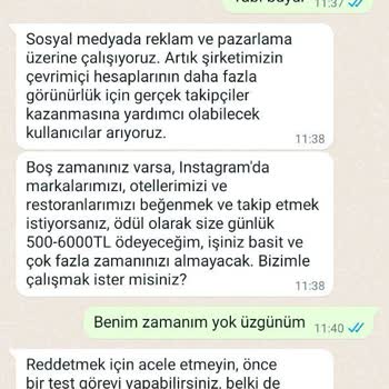 Görev Yap Para Kazan +62 857-3923-52467 Numaralı WhatsApp Mesajı