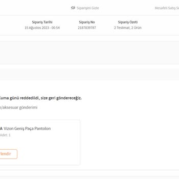 Trendyol Ürünü Kaybedip Paramı Yatırmıyor!
