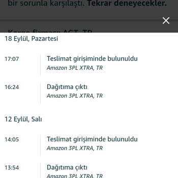 AGT Kurye (aynigunteslim.com) Amazon İlgilenmiyor 15 Gündür Ürünüm Teslim Edilmedi