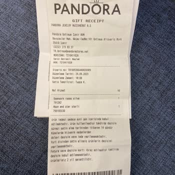 Pandora Mücevher Ürün Değişimi Ve Mağaza Personeli Tutumu