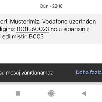 Vodafone İptal Edilen Cihazın Cayma Bedeli