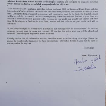 Denizbank Kredi Kartından Harcama İtirazı