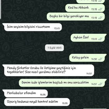 Mondy Shop İptal Olan Siparişin Geri Ödemesini Yapmadılar