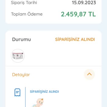 Gönderilmeyen Ebebek Siparişi