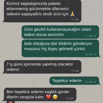 Eyyo Eksik Ürün Gönderildi İadesi Yatmadı