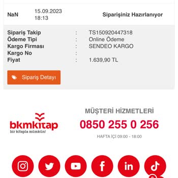 Bkmkitap Tedarik Edilemeyen Ürünler, Ulaşılamayan Müşteri Hizmetleri