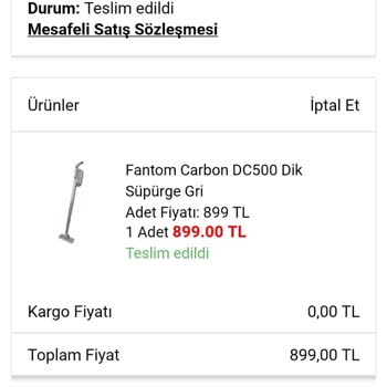 Bir Günde Kargo Teslim Alınmadığı Halde Teslim Edildi Görülen Sipariş