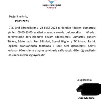 Bahçeşehir Koleji Antalya Yeni Açılan Bahçeşehir Kampüsü Sonradan Çıkan Ödemeler