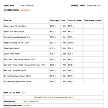 Eve Stoklarda Gözükmeyip Dediler Ama Var