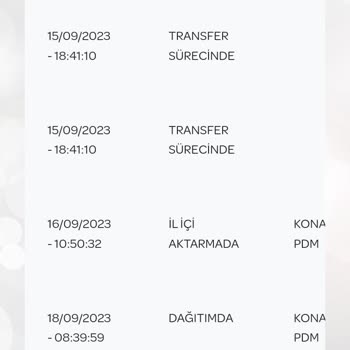 PTT Kargo Teslim Edilmeyen Kargo