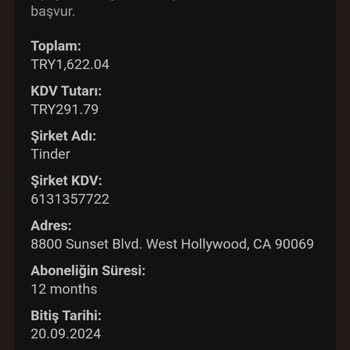 Tinder Gold Üyelik Ücreti Geri Ödemesi