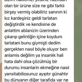 Janroz Gelinlik Gelinlikçi Hizmetinden Memnun Kalmadım