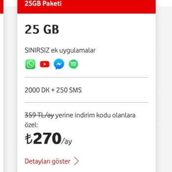 Vodafone Hat Taşıma Yanlış Tarife Uygulaması