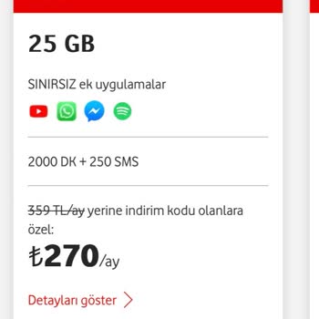 Vodafone Hat Taşıma Yanlış Tarife Uygulaması